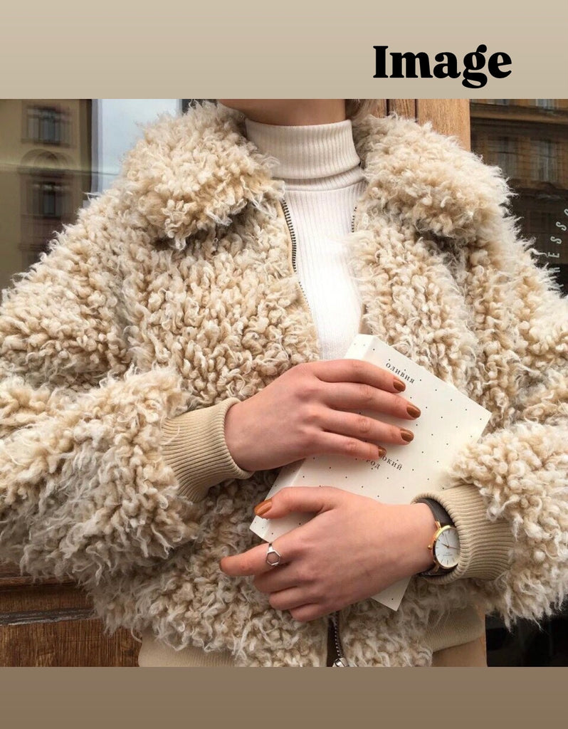 【 お買い得 】柔らかブラウンエコファーカーディガン(vintage)*+ローズフレーバー付