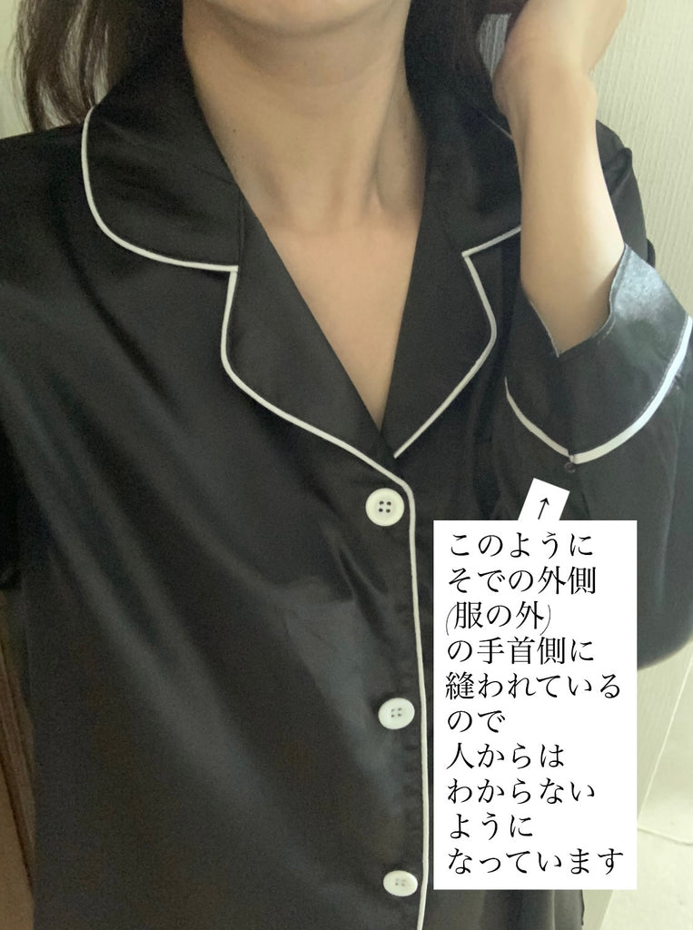 【恋に効く】サテンライクナイトシャツワンピ(ラベンダーアメジスト付)
