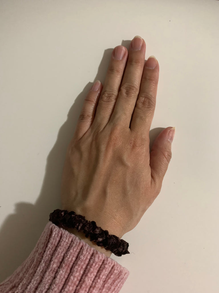 ¥3990→¥1990【黒字効果+メロメロ】ブラックチョコレートモテモテヘアゴム*