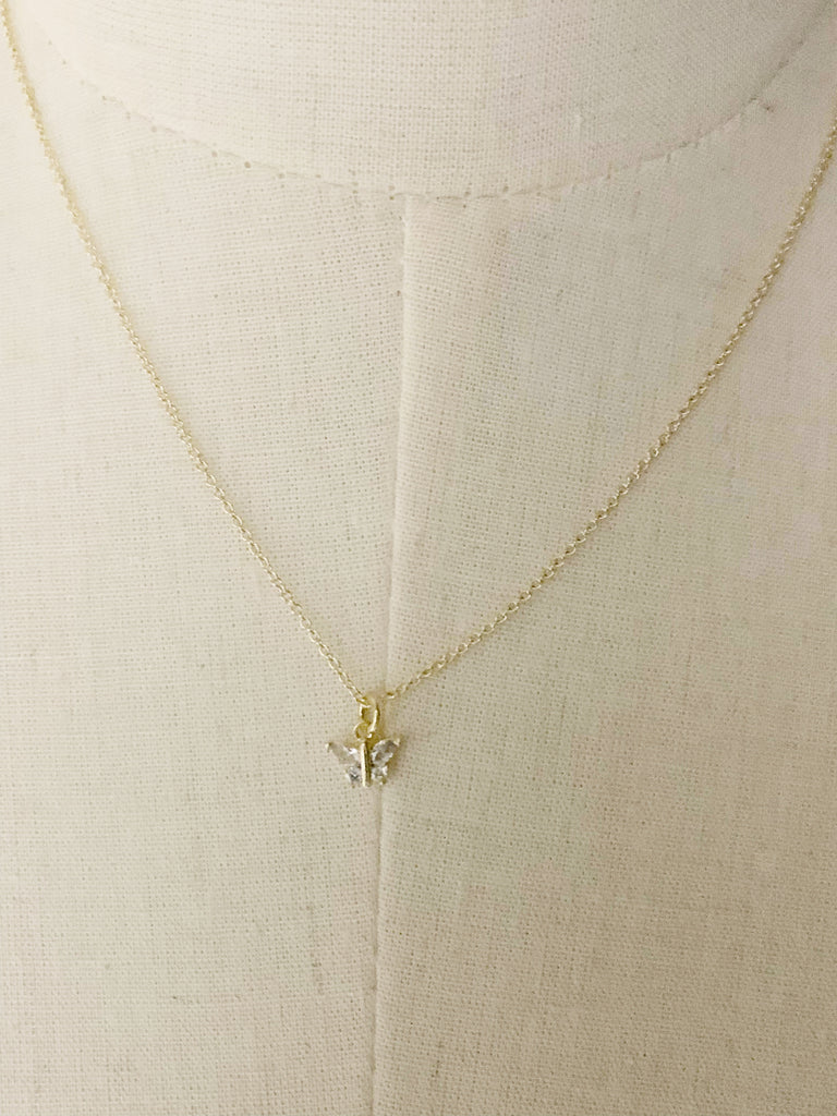 【金運&復縁専用】 アモルとプシューケー・ダイヤ・ネックレス(蝶)