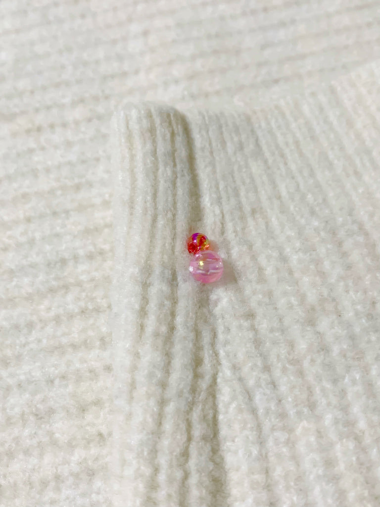 【Mサイズ】ホワイトニットトップス(vintage)+春恋のランジェリーフレーバー1本付*