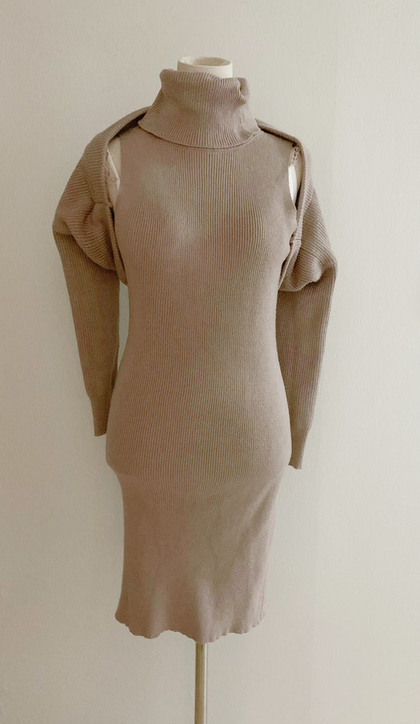 【SEXY】ケーブルニット・ワンピース (vintage)*+タヒチアン官能フレーバー付