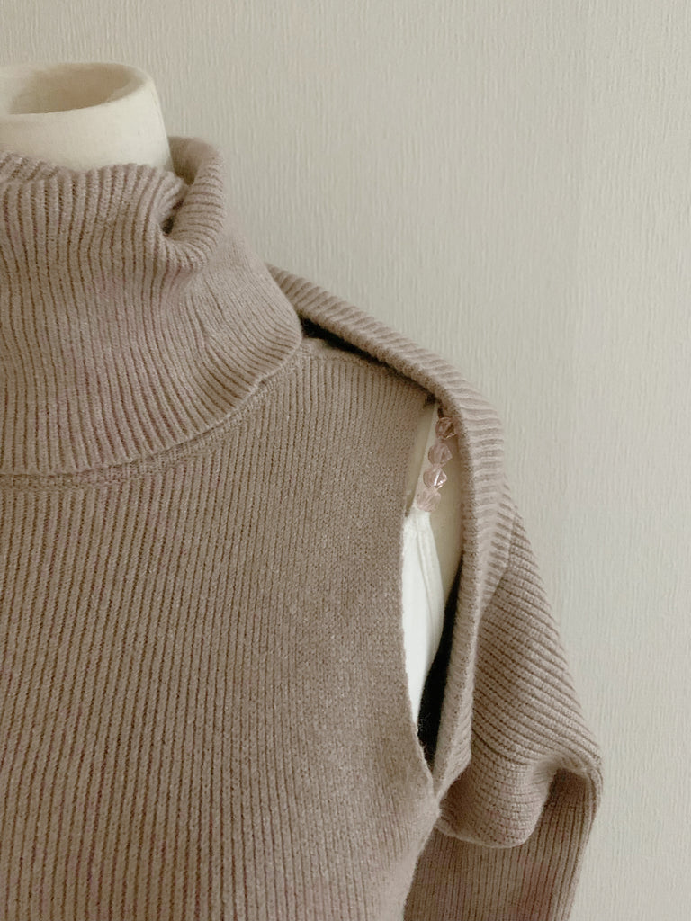 【SEXY】ケーブルニット・ワンピース (vintage)*+タヒチアン官能フレーバー付