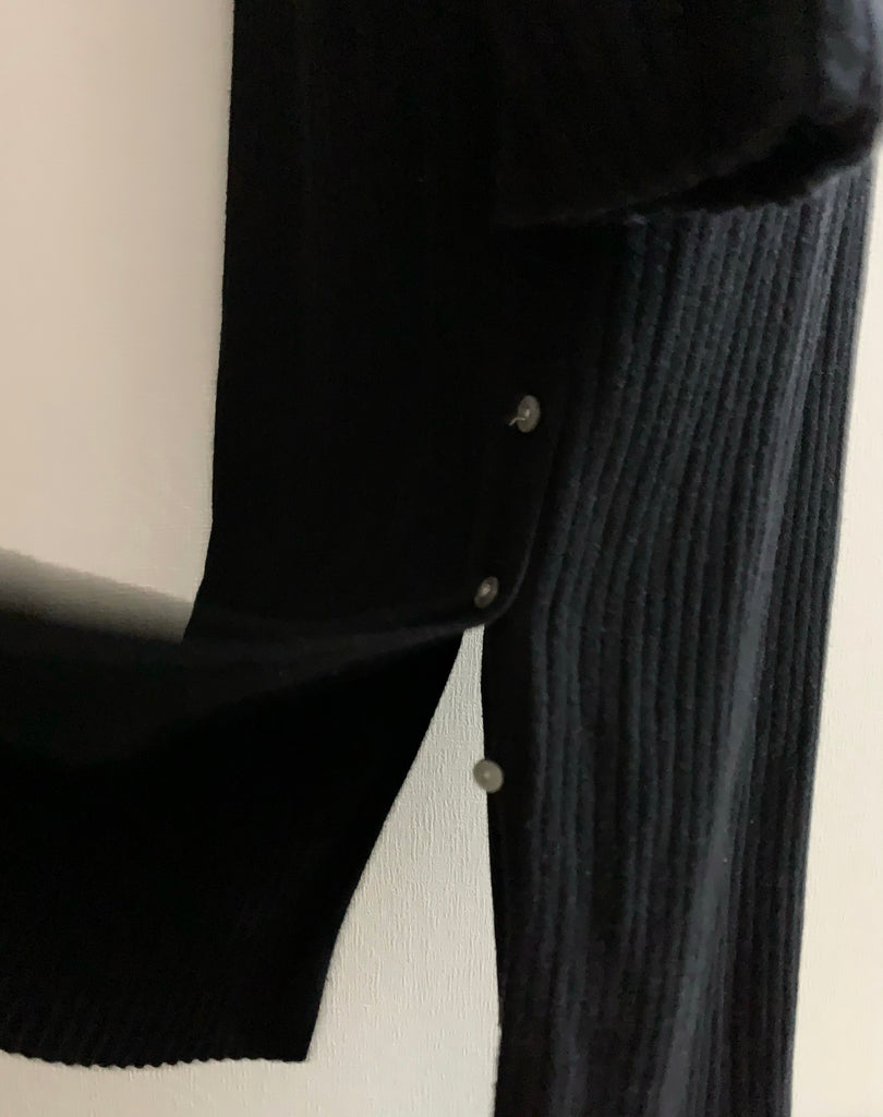 【SEXY】リブニットブラックワンピース (vintage) * + バニラ官能フレーバー付