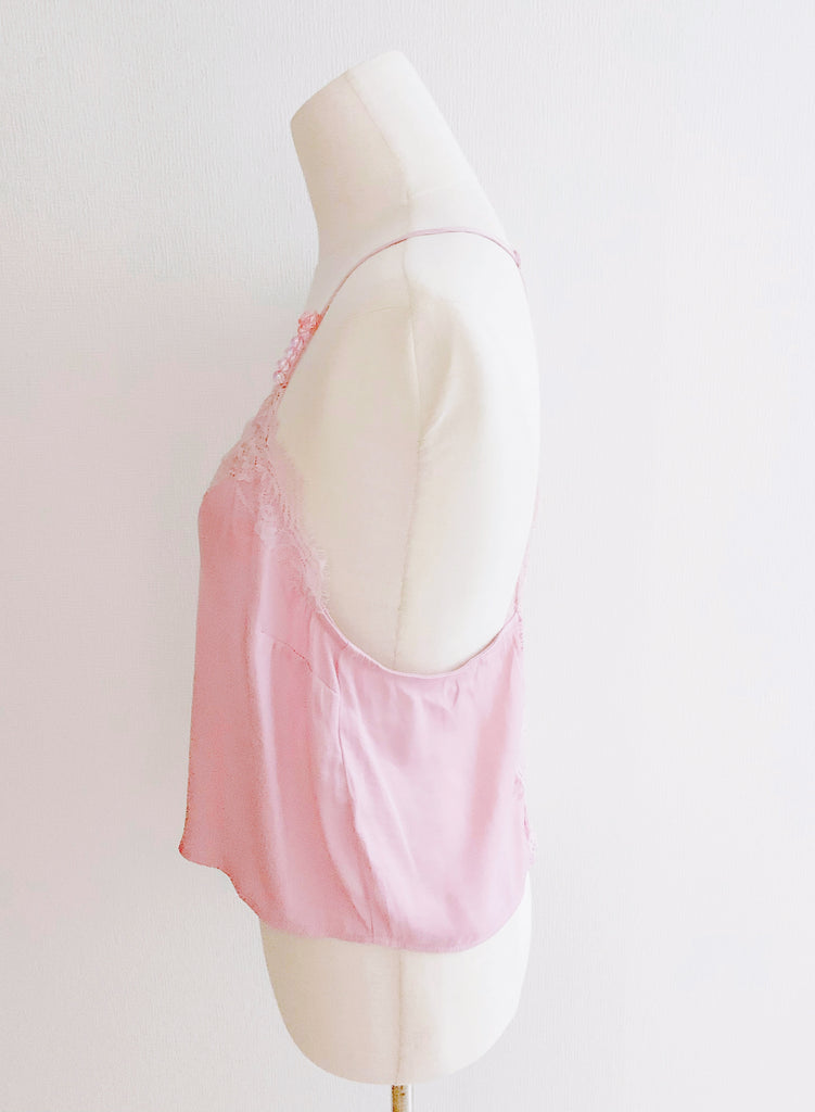 【バックハグされちゃう】総レース×ボタンキャミソール(vintage)*