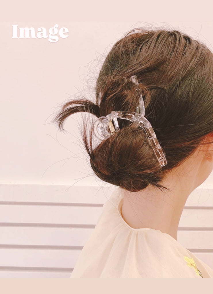 【メロメロ】ローズヘアクリップ (ライトピンク)*