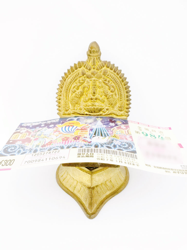 【怖いほどの金運】ラピスラズリとインド・金運爆上がり置物セット*(vintage)