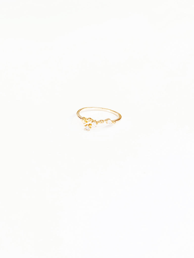 ¥3999【diamond】(星座リング) 6.乙女座(2025年プチ占い付)
