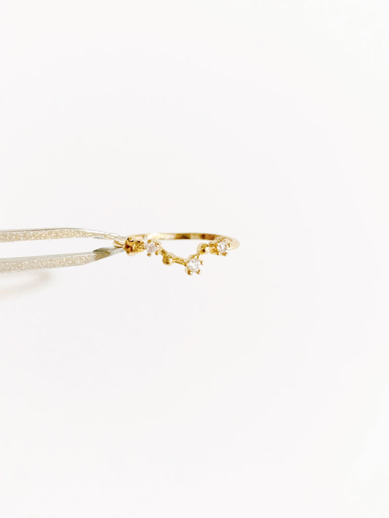 ¥3990【diamond】(星座リング) 12. 魚座(2025年プチ占い付)
