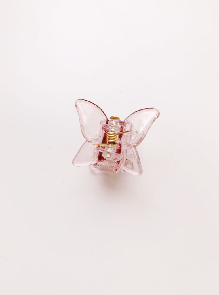 【復縁専用】プシューケー・ミニ・ヘアクリップ(蝶)clear purple*