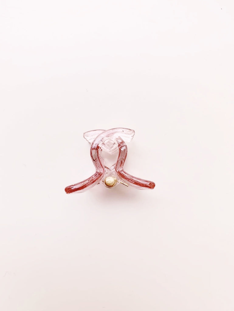 【復縁専用】プシューケー・ミニ・ヘアクリップ(蝶)clear purple*