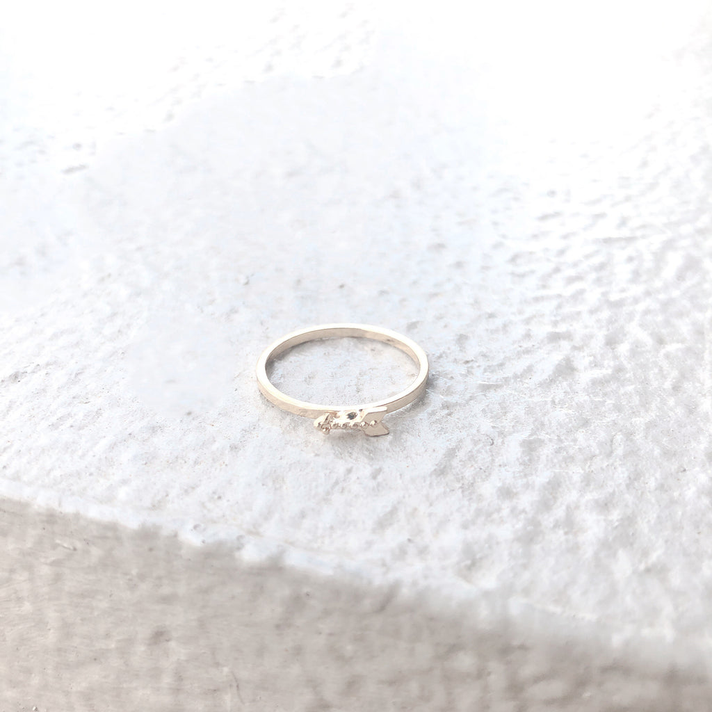 (フラワー付)エンジェルフレッチリング* angel fleche ring**