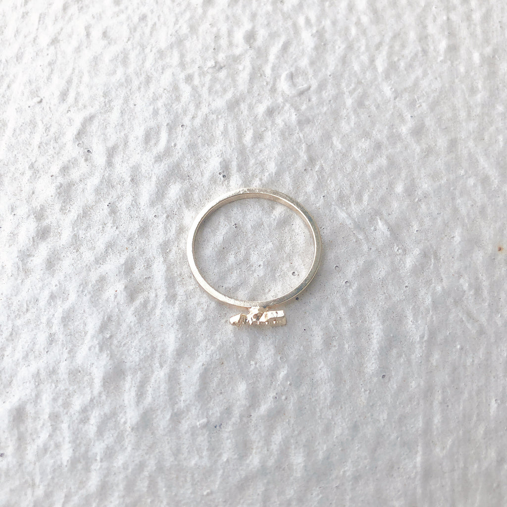 (フラワー付)エンジェルフレッチリング* angel fleche ring**