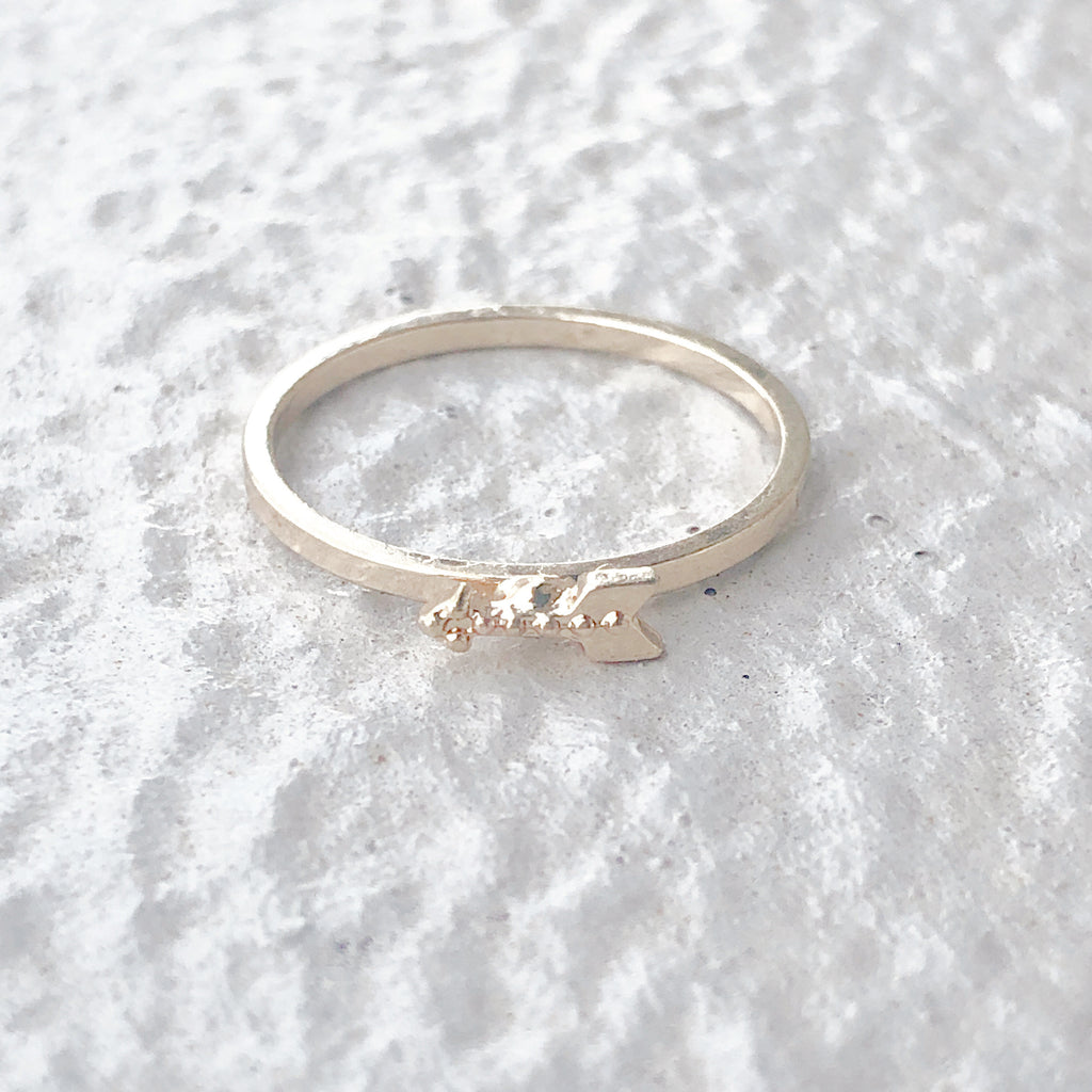 (フラワー付)エンジェルフレッチリング* angel fleche ring**