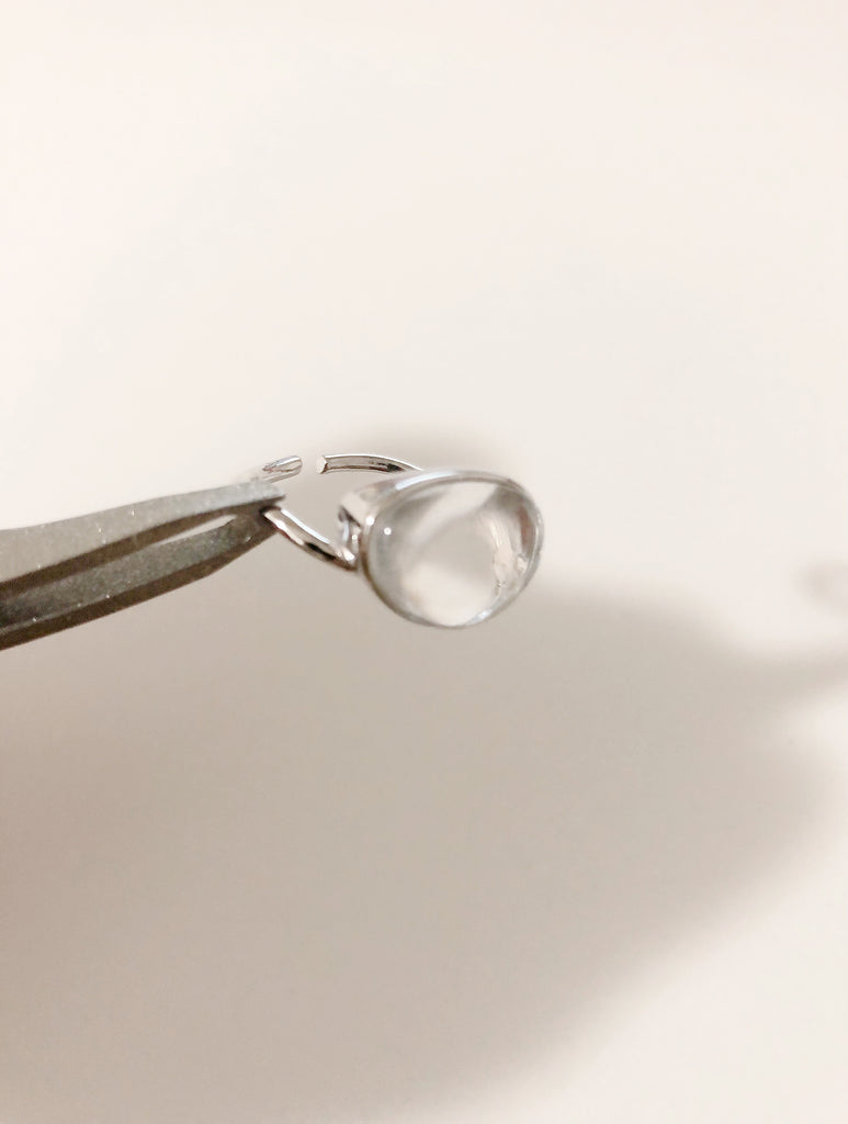 【最強金運の水晶】クリスタルシルバーリング