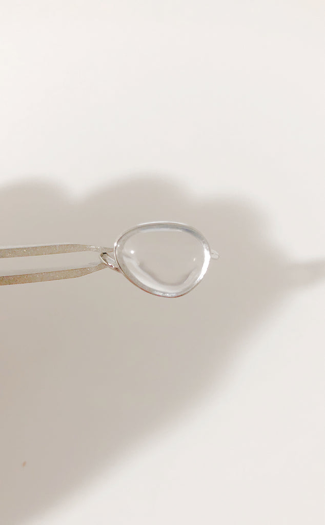【最強金運の水晶】クリスタルシルバーリング