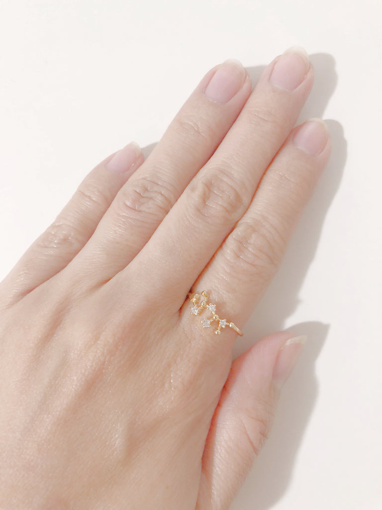¥3990【diamond】(星座リング) 9.射手座(2025年プチ占い付)