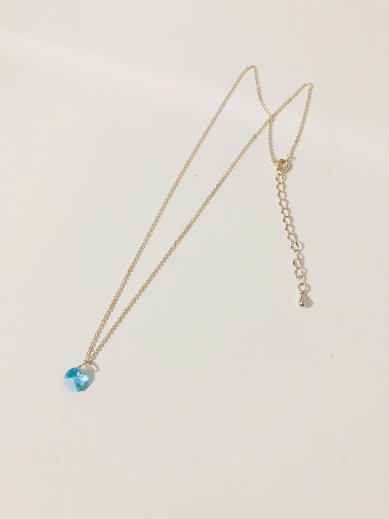 【恋愛の賢者の石】ブルーフローライトネックレス