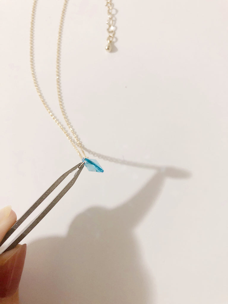 【恋愛の賢者の石】ブルーフローライトネックレス