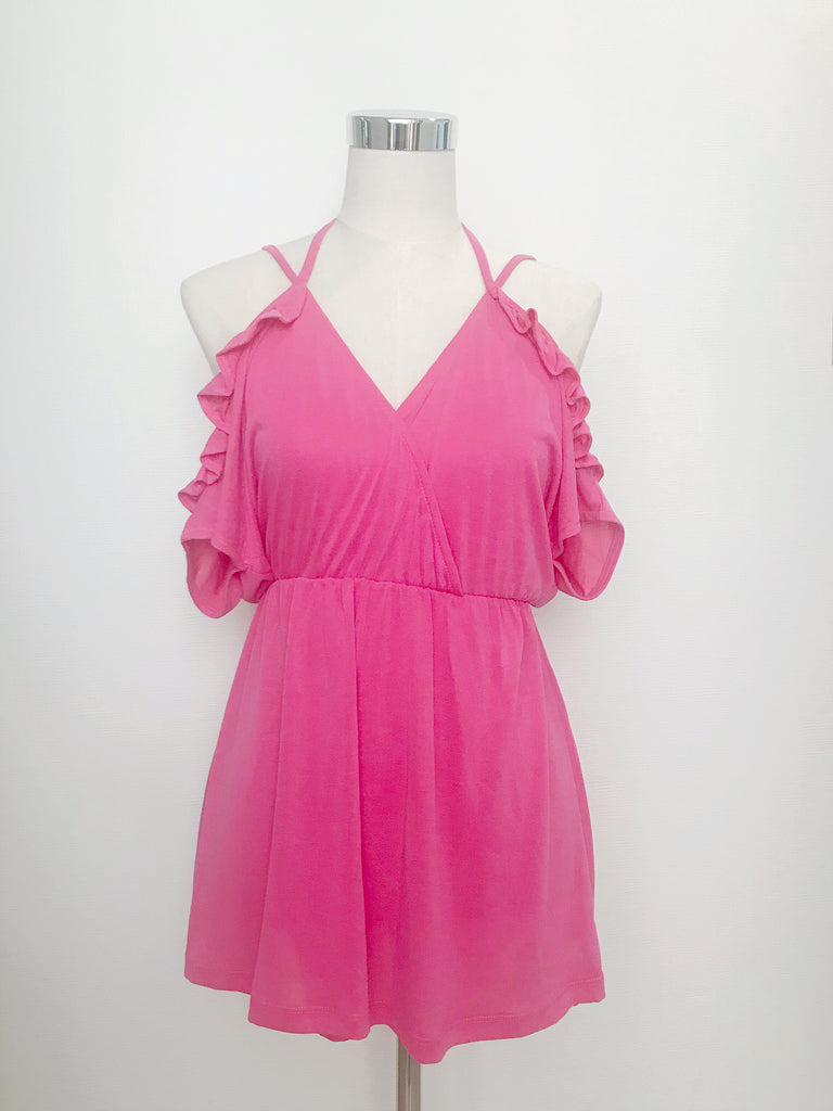 【ローズスプレー付】"メロメロ" キュロットワンピ*(pink)
