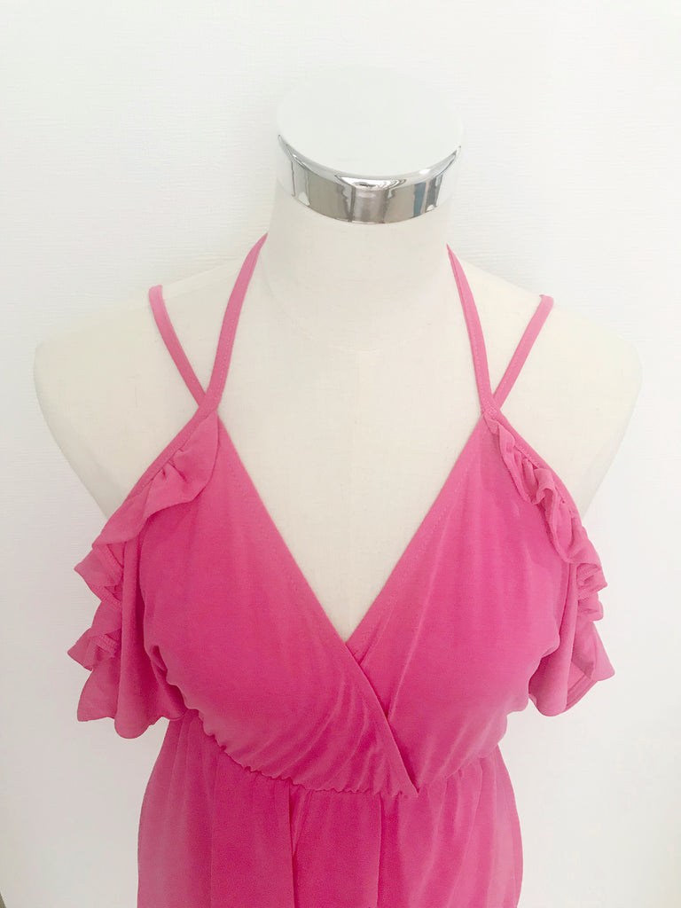 【ローズスプレー付】"メロメロ" キュロットワンピ*(pink)