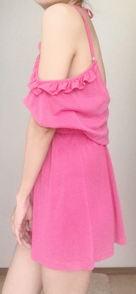 【ローズスプレー付】"メロメロ" キュロットワンピ*(pink)