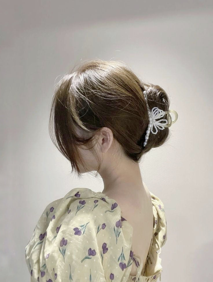 【限定１点】 【『いい女』に見せる♡】ベルベットリボン*ヘアクリップ