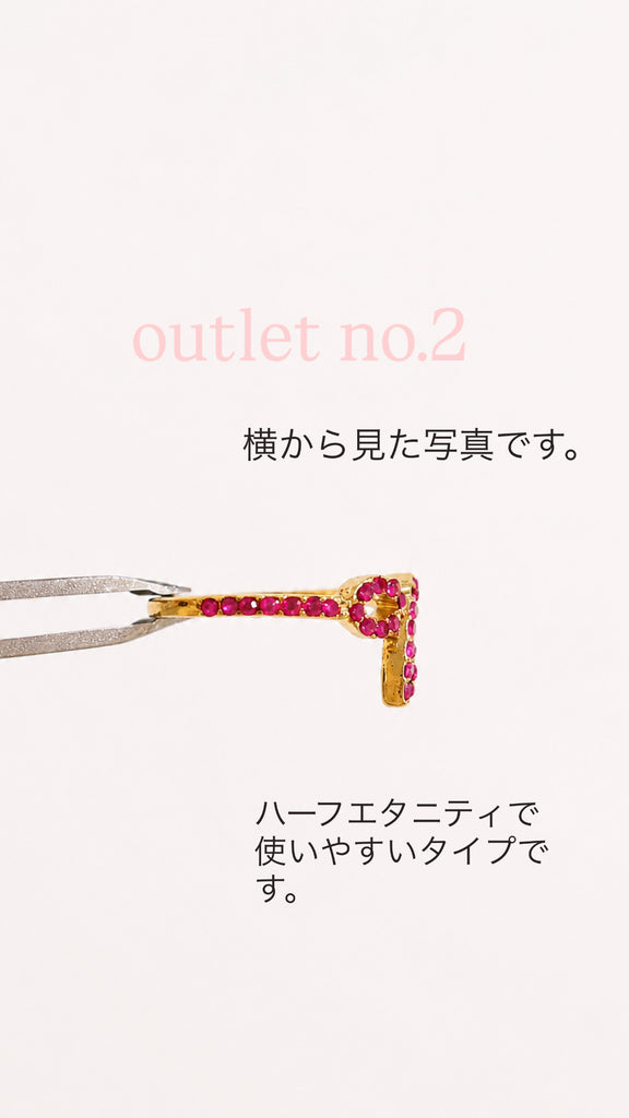 ¥2999→¥599【最強】[モテモテ] Red Pink Ribbonリング*(OUTLET/no.2)