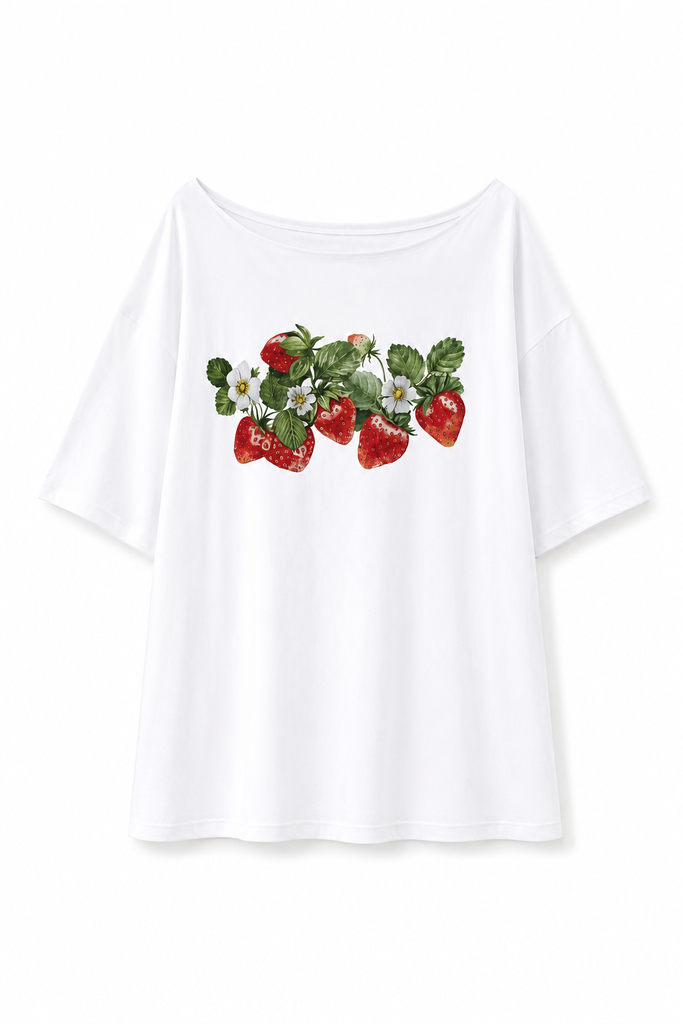 【モテ】スイートストロベリーTシャツ（ブルーレースアゲート付）