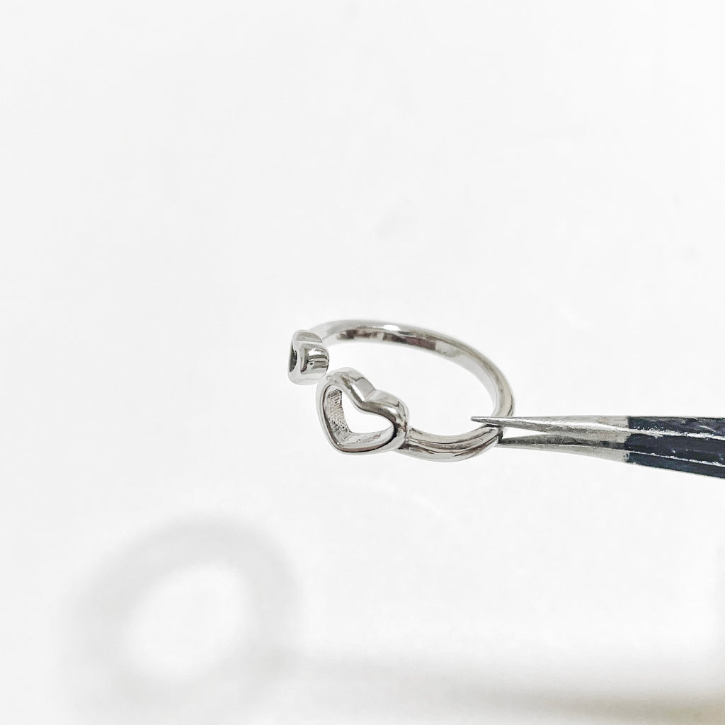 【仕事も恋も引き寄せる】ダブルハート・ピンキーリング*