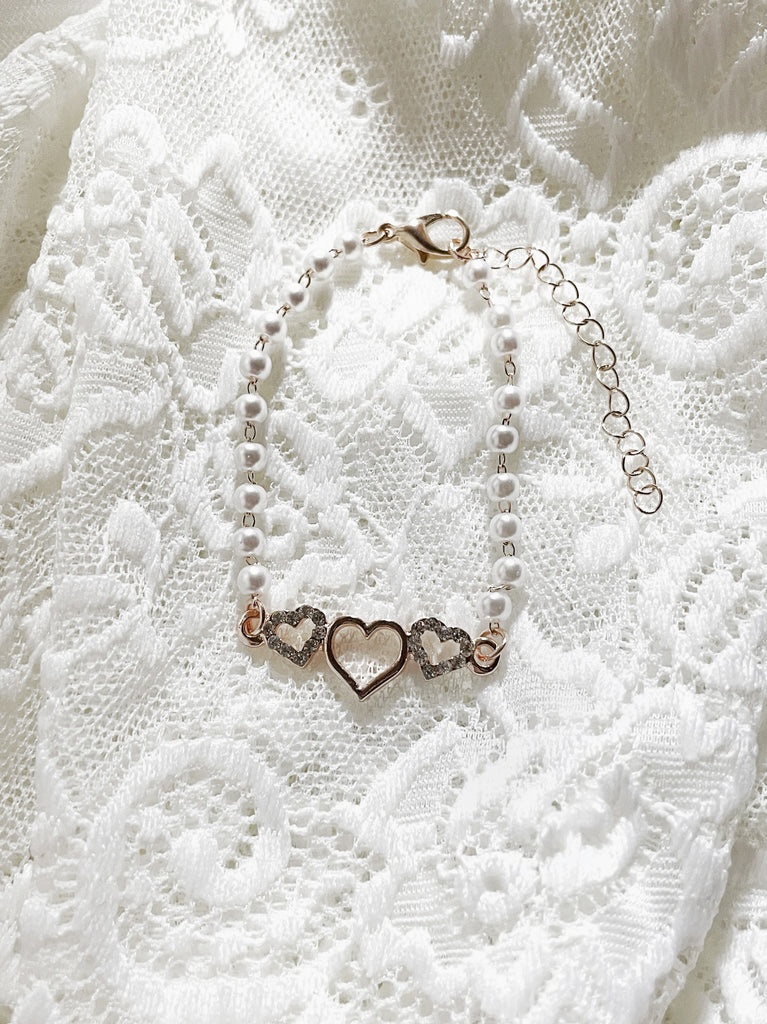 【残り１個】[メロメロに落とす] アフロディーテ3ハートブレスレット