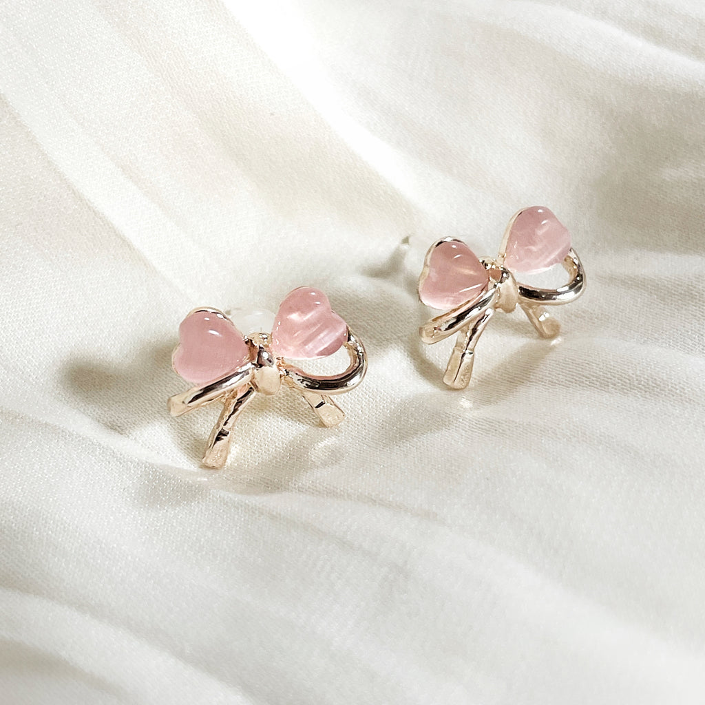 【心を溶かして、抗えなくする】ローズメルト・ツインハートピアス*