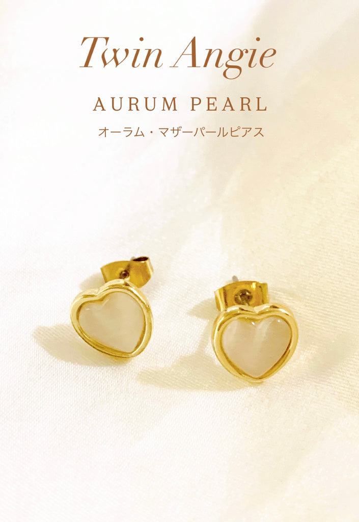 【一粒万倍日祈祷済】オーラム・マザーパール・ピアス*