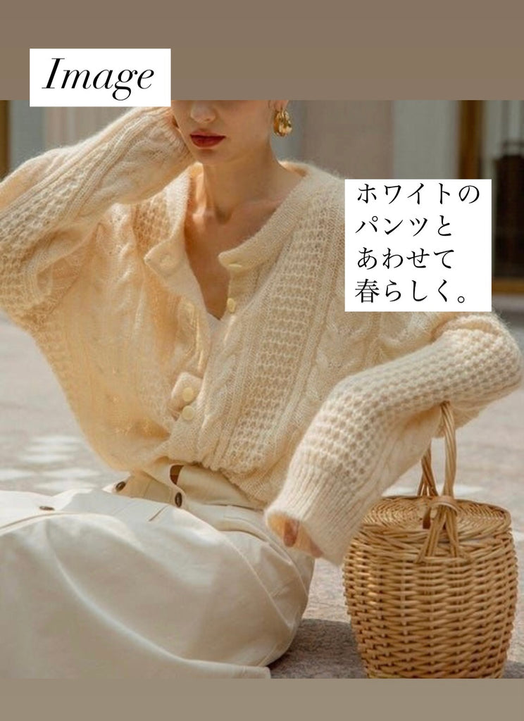 [LOVE]ブラウンニットトップス(vintage)*+Spring Roseサシェ