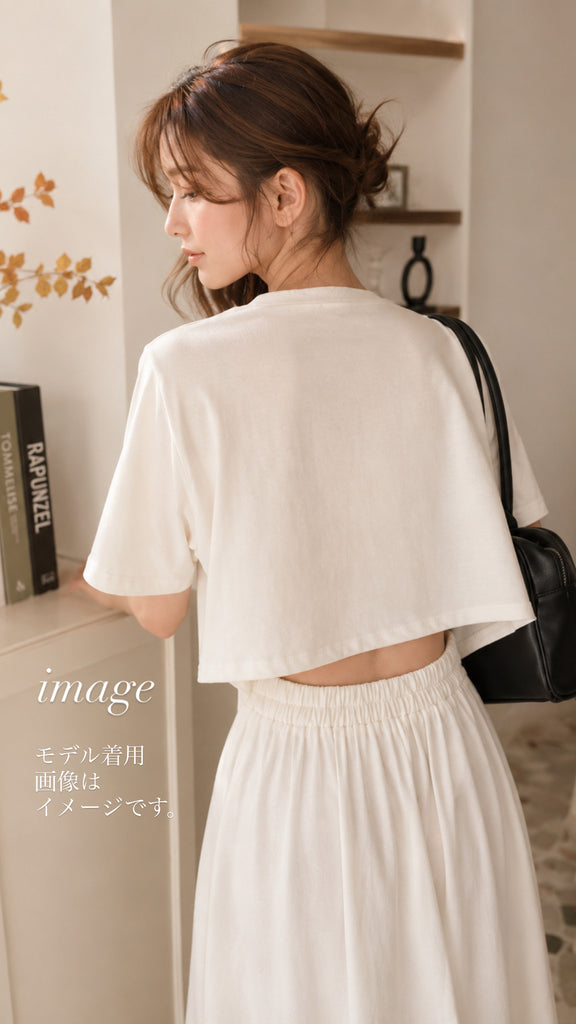 ¥7990→¥1490【Lサイズ】バックオープンワンピース (vintage)*