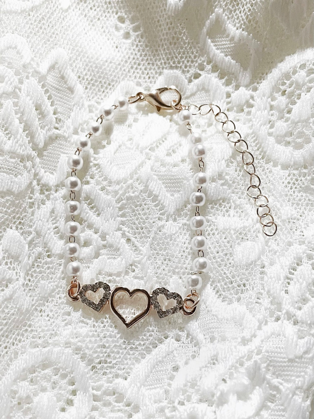 【残り１個】[メロメロに落とす] アフロディーテ3ハートブレスレット