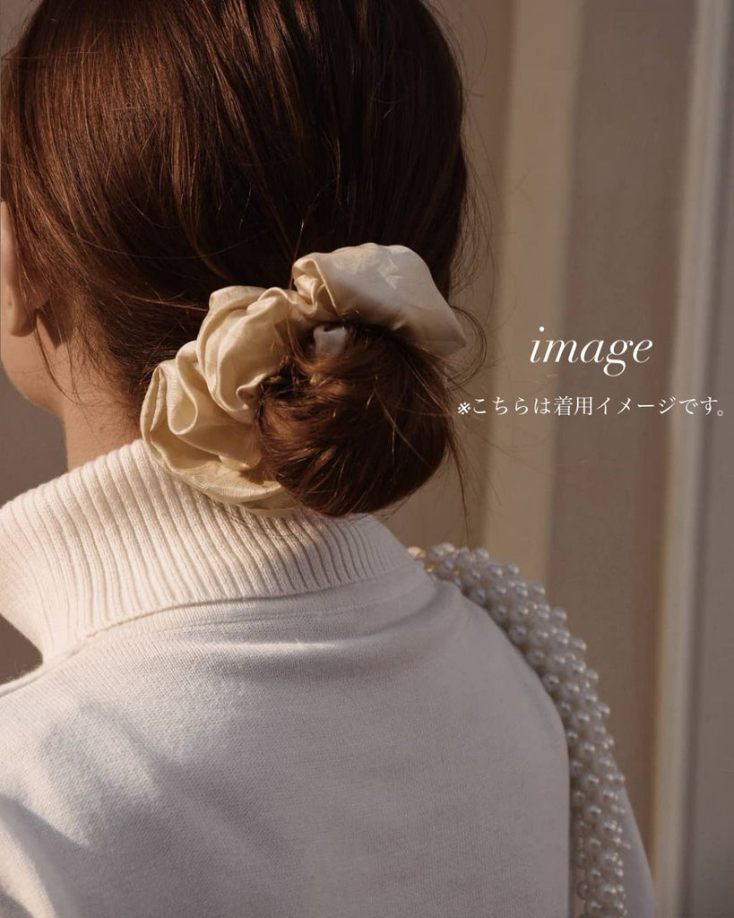 【本命に選ばれる】ホワイト・スターダストシュシュ*(メルティローズシート付き)