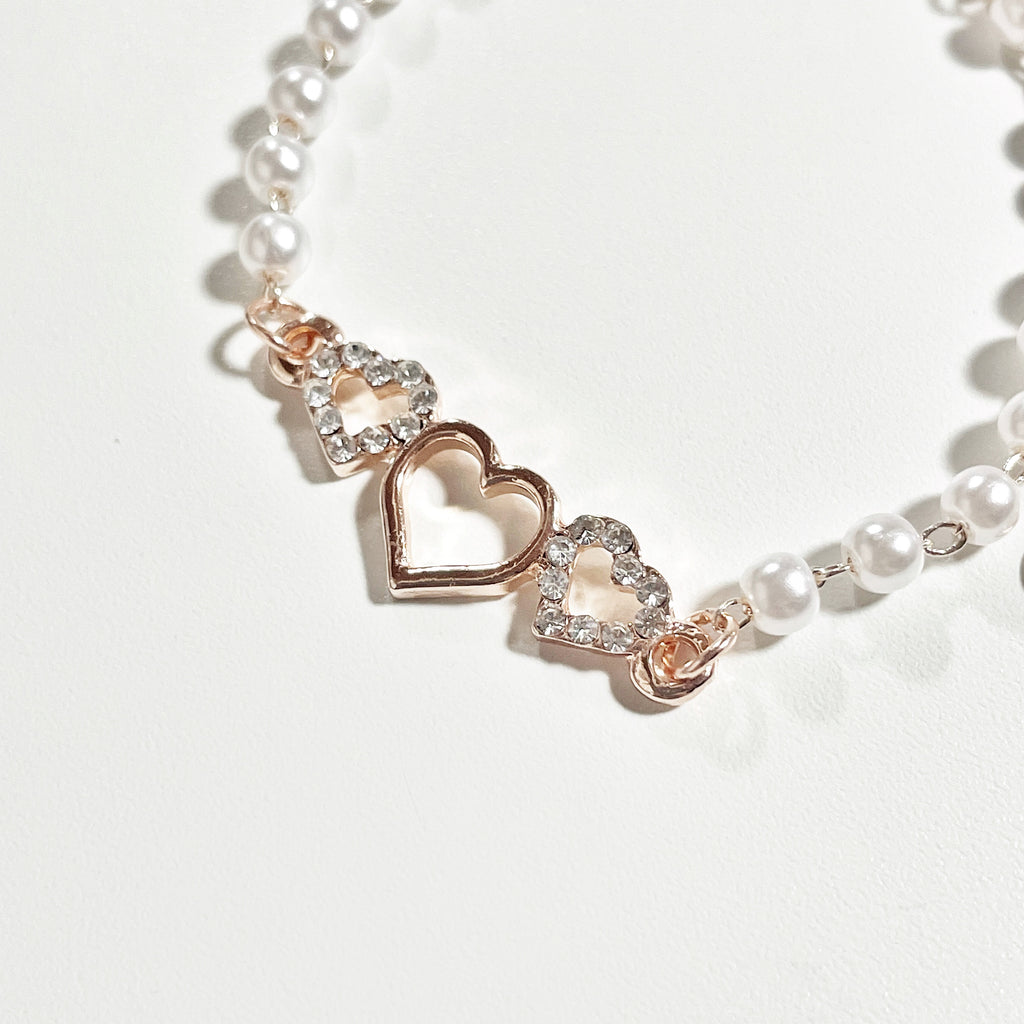 【残り１個】[メロメロに落とす] アフロディーテ3ハートブレスレット