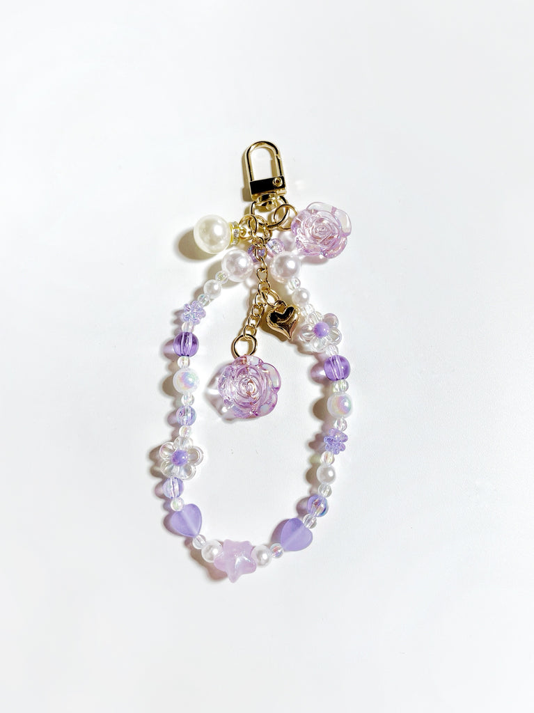 【復縁】【逆転を起こす】ブライダルローズストラップ(bridal rose pearl strap)*