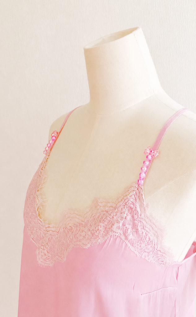 [後ろ姿でメロメロ] VUE ARRIÈRE Strawberry camisole (vintage)*