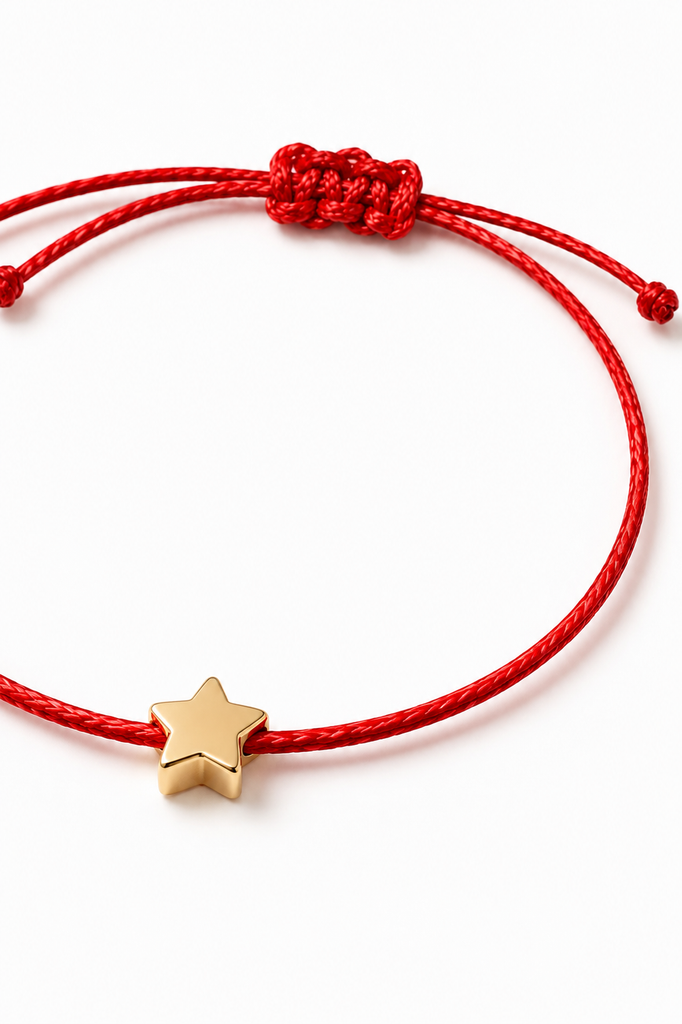 【運命の人を見つける】月下老人の赤い糸ブレスレット(STAR)*