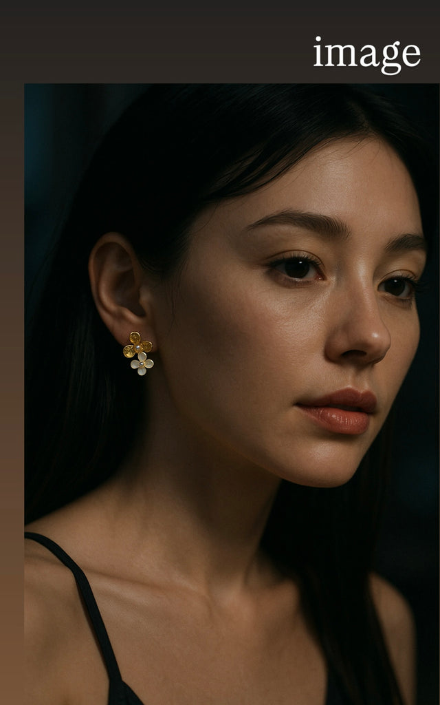 【一粒万倍日祈祷済】オーラ・ゴールド・ピアス*