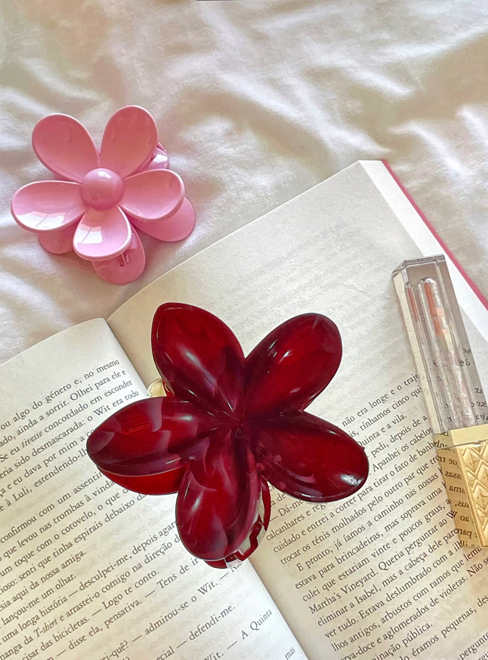 【限定１点】 【愛が再燃する】レッドプルメリア♡ヘアクリップ *