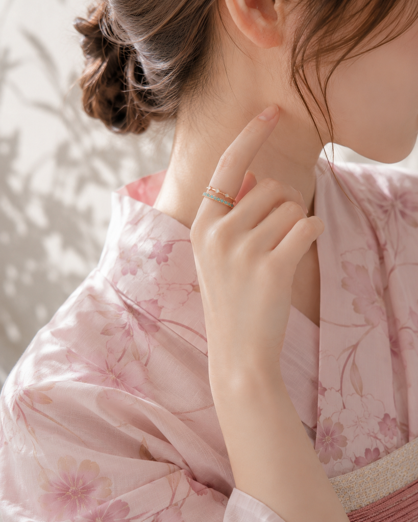 【両思い】アダムとイヴ・ダイヤスリーリング*