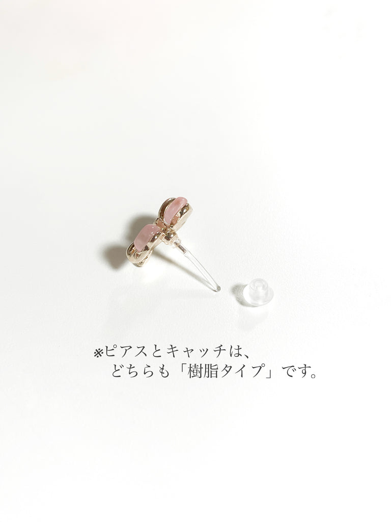 【心を溶かして、抗えなくする】ローズメルト・ツインハートピアス*