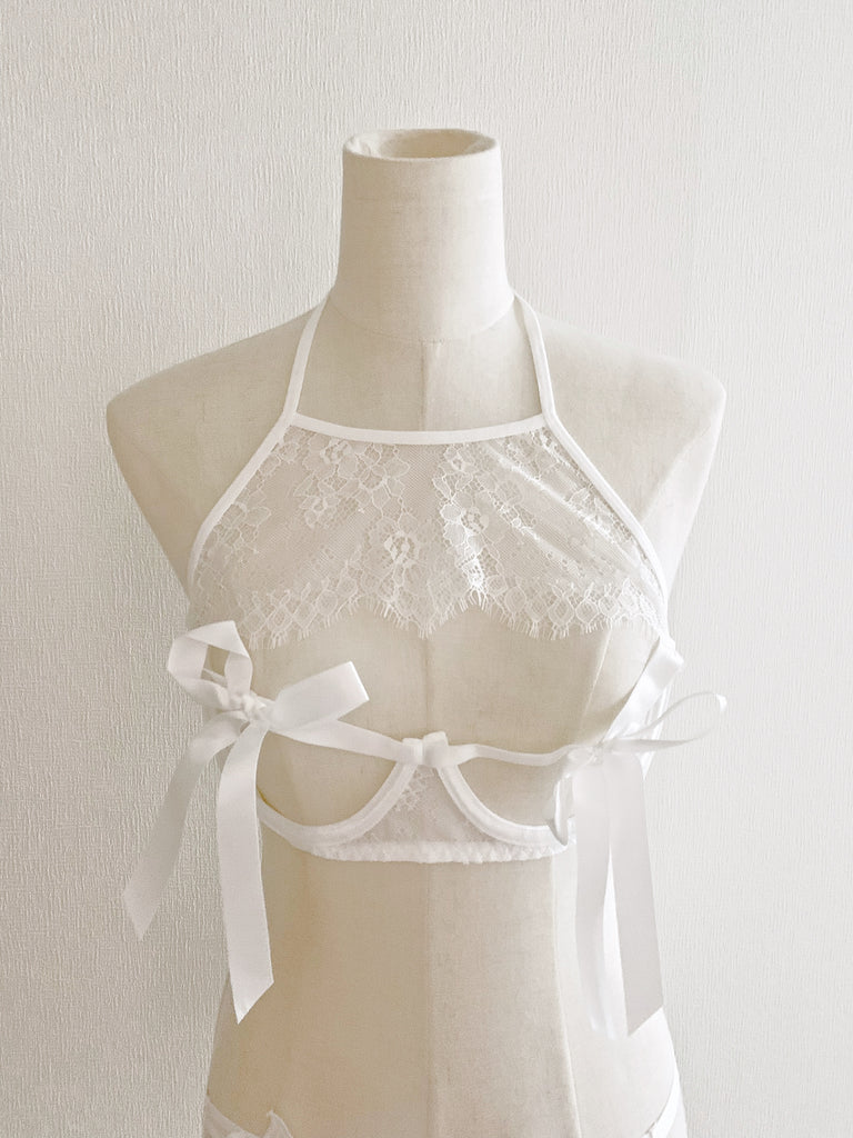 【甘くとろけるホイップラブ】ブラ+パンティ+コットンサシェセット