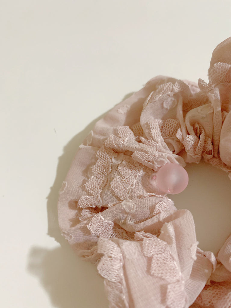 悪用厳禁[メロメロ]ピンクカルセドニーシュシュ(Pink Chalcedony)*