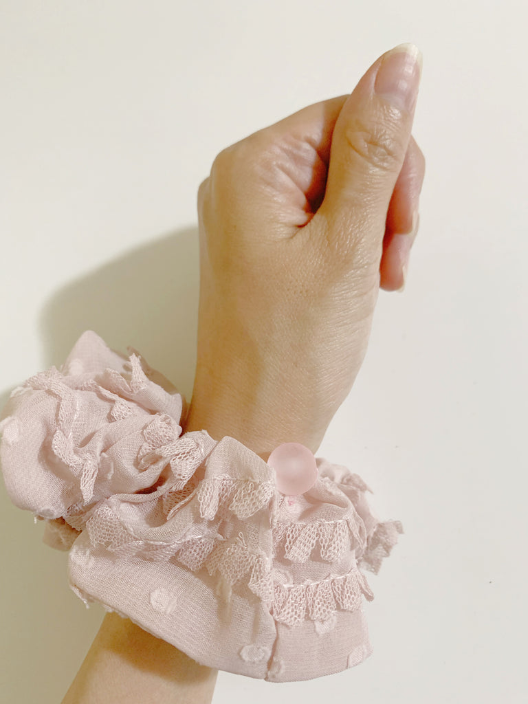 悪用厳禁[メロメロ]ピンクカルセドニーシュシュ(Pink Chalcedony)*