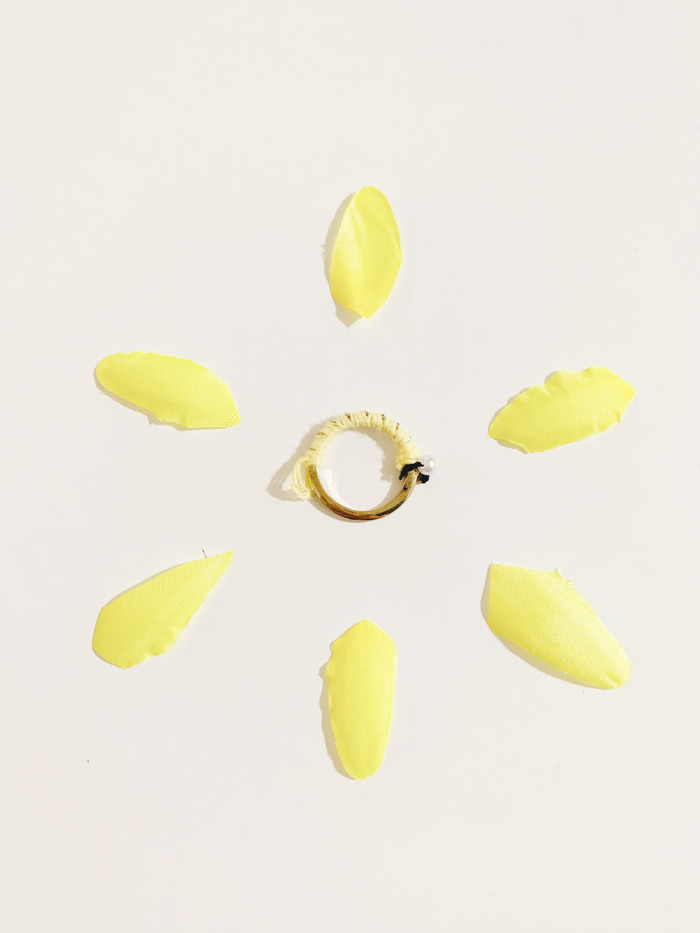 【通帳・宝くじに】[ミサンガリング]マネー・スレッド・リング+パール+黒字紐