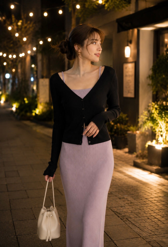【いい女扱い】 サマーリブワンピース*(vintage)